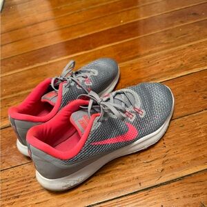 Nike Charcoal and Coral Athletic Shoes